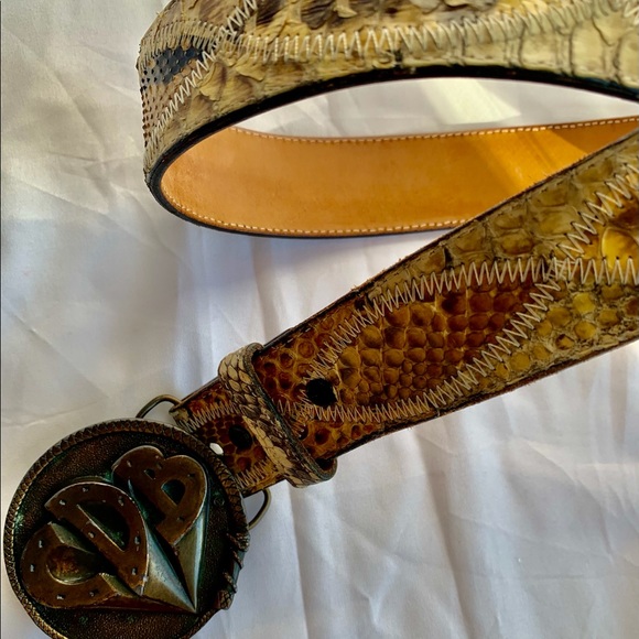 Python leather belt - Picture 8 of 16